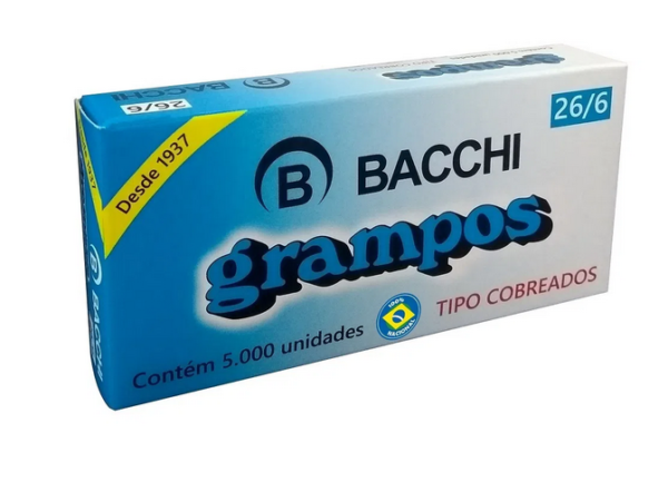 Grampo 26/6 C/5000 Cobreado