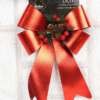 Laço Com Pinhas E Azevinhos 25,4cm Decoração Enfeite Natal Vermelho / U - Image 2
